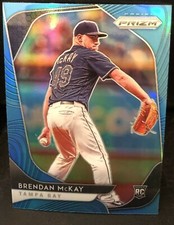 Brendan McKay(Tampa Bay Rays)2020 Panini Blue Wave Prizm Baseball Card