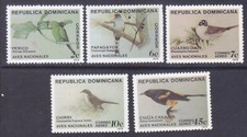 Dominican Republic 820-21 & C301-03 MNH 1970 Birds Full set of 5 Very Fine