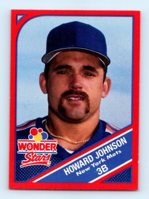 1990 Wonder Bread Stars Howard Johnson New York Mets #17