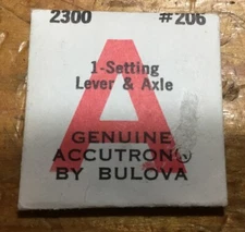 Bulova Accutron 2300 Setting Lever & Axle #206 Watchmaker Part Untested NOS