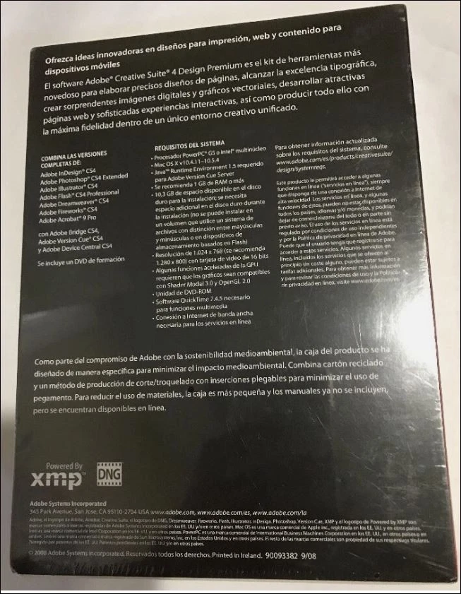 NEW Adobe Creative Suite 4 Design Premium Upsell [Mac] BRAND NEW - Image 2 of 2