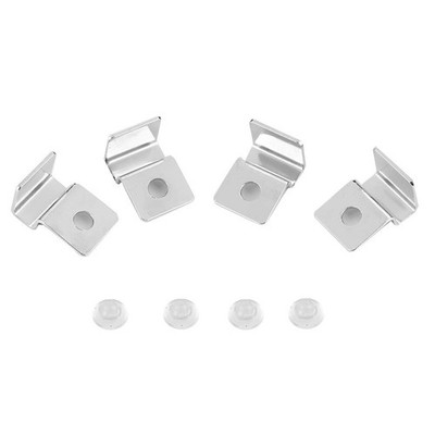 Halterclips für Aquariendeckel, 4 Stück aus Edelstahl