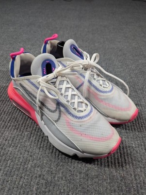 Nike Air Max 2090 Laser Pink Womens Size 11 White Running Walking Shoes Sneakers