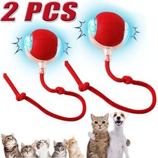 Automatic Rolling Ball Pet Toy   2Pcs Electric Self-Moving Game for Cats  Dogs