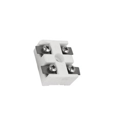 2 Pack 2 Way Ceramic Terminal Block High Temp Connector 30A for Electrical Cable