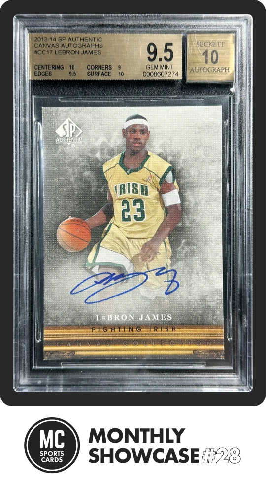 LeBron James Grade 9.5 Basketball Autographed Sports Trading Cards