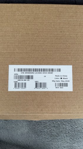Original DELL KB216-BK USB WIRED KEYBOARD 0DJ454 104- BRAND NEW IN BOX - Picture 2 of 2