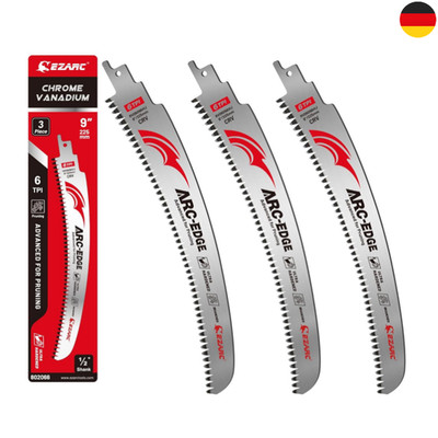 EZARC Säbelsägeblätter 225mm 6 TPI Bogenkante
