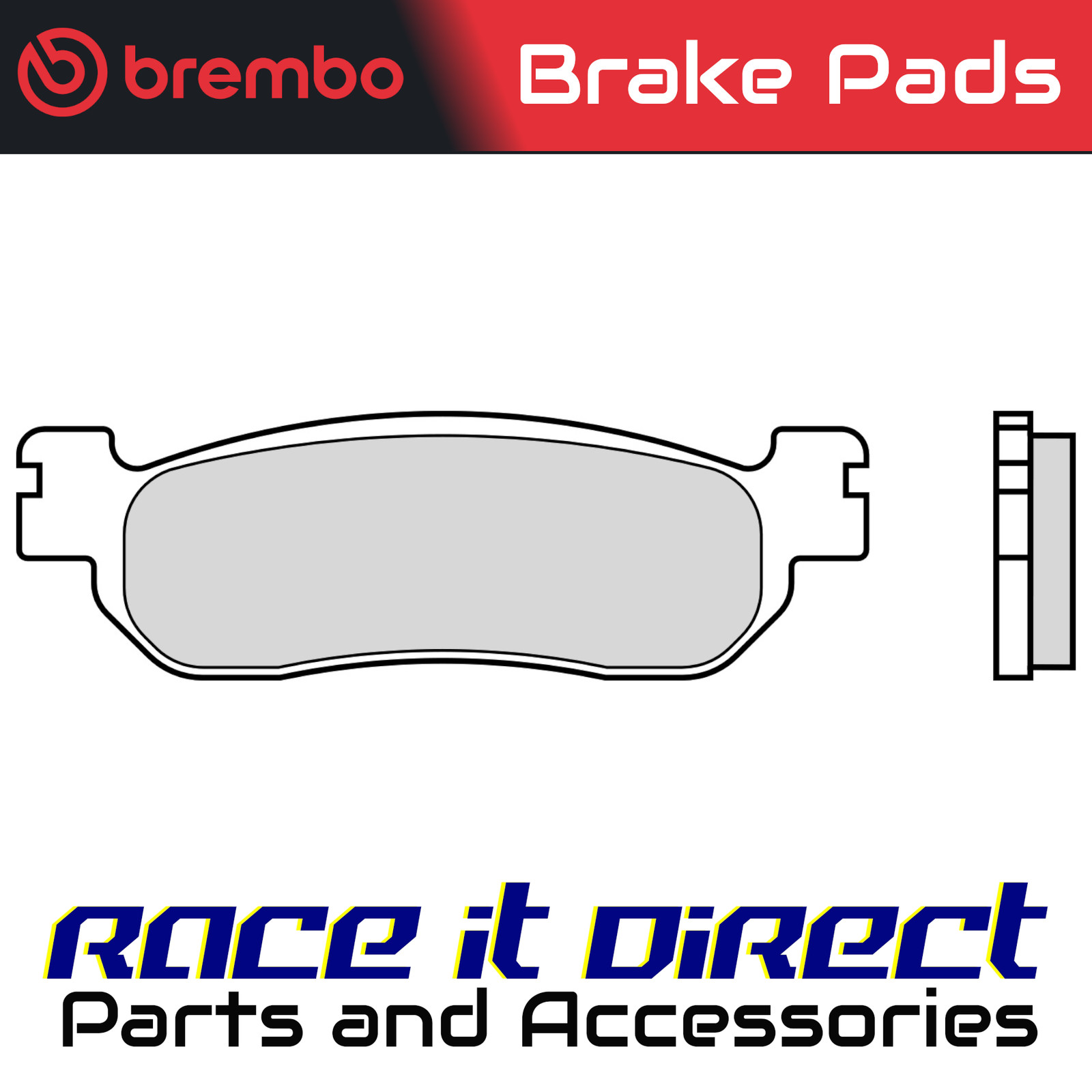 Brake Pads rear Fits Yamaha YP 125 RA 11-12 Brembo Carbon Ceramic Scooter cc - Image 4
