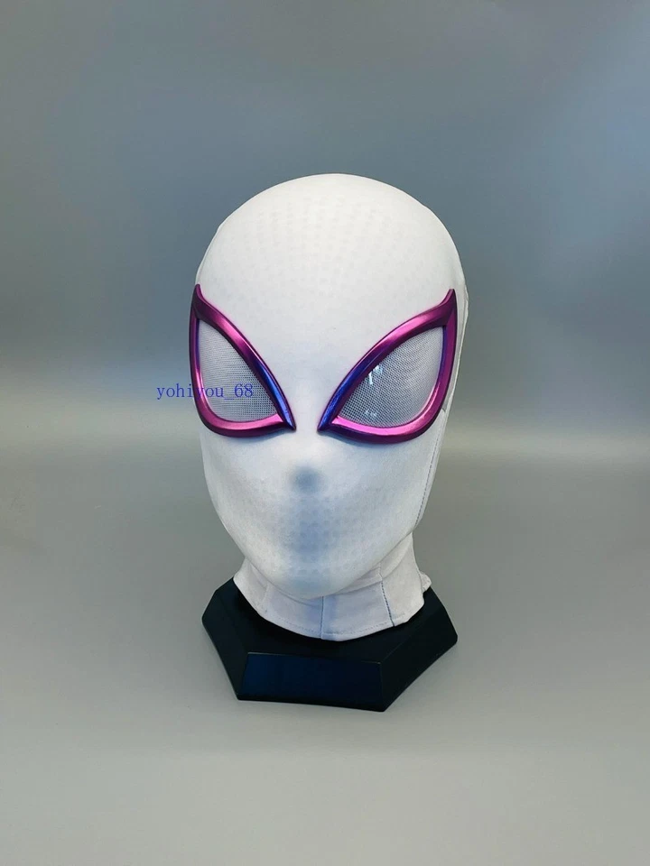 Araña - Gwen Mujeres Máscara Lentes Magnéticas Juegos con disfraces Casco Blanco Halloween Regalo Juguete Foto 3 de 4