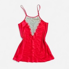 Victoria Secret red satin cami dress