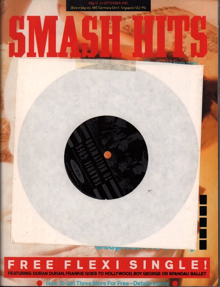 Frankie Goes To Hollywood Smash Hits Interviews 7" Vinyl UK Flexi 1985 Limitiert