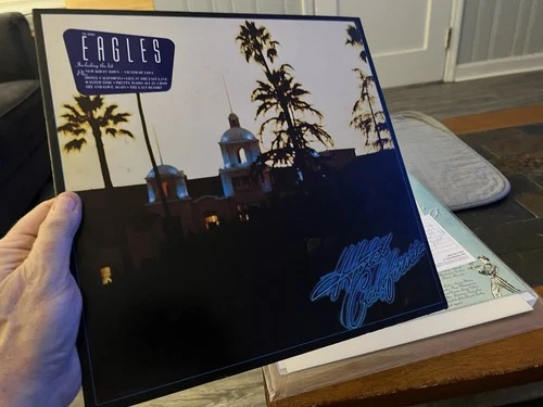 Eagles Hotel California Vinyl LP 1976 Asylum 1st Press 7E-1084 Poster 6 O’clock