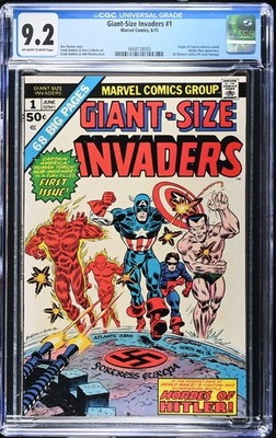 Giant-Size INvaders #1 CGC 9.2 (1975) All-Winners #4 Cover Homage Marvel Comics