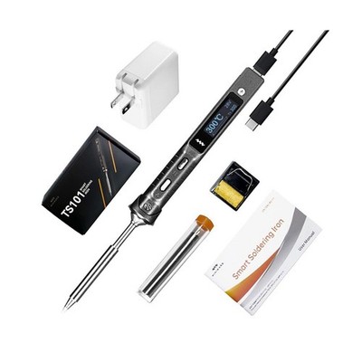 MINIWARE Mini Electric Soldering Iron Kit TS101, Powered by 65W Power Adapter...