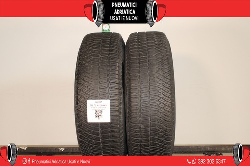 2 PNEUMATICI 235 75 R 15 KLEBER 4 STAGIONI AL 60% GOMME USATE #ADRIATICA