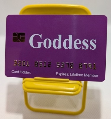 Aromabug: Funny Fake Bankcard: 8 Pack: Goddess Card
