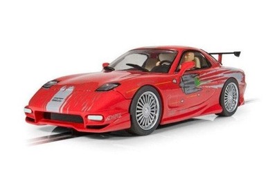 Scalextric Fast & Furious Mazda RX7 W/ Working Lights 1/32 Scale Slot Car -C4592