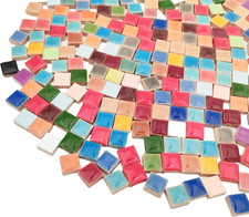500G/1.1Lb Random Color Irregular Ceramics Mosaic Tiles,Diy Making Creative Cera