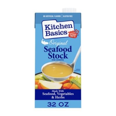 Kitchen Basics Original Seafood Stock, 32 fl oz 32 Fl Oz (Pack of 1)