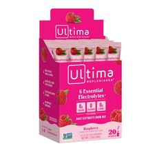 Ultima Replenisher, Electrolyte Hydration Drink Mix, Raspberry, 20 Count 9/26