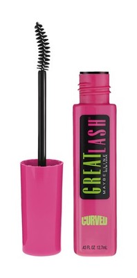Maybelline Great Lash Curved Brush Washable Mascara Blackest Black,