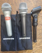 Samson C05 Handheld Condenser Microphone & Q1U Plus Stand