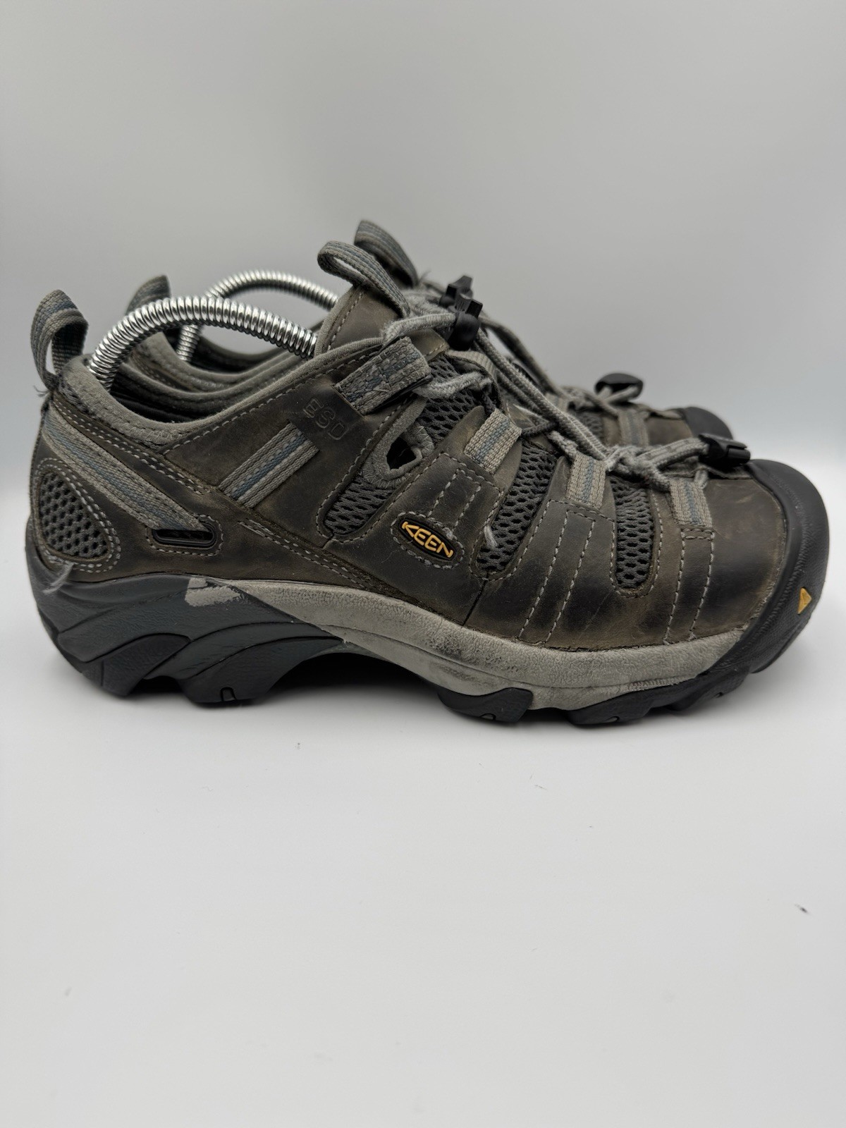 KEEN Atlanta Cool II Uomo 8EE Lavoro Punta Acciaio Antiscivolo Senza Solette