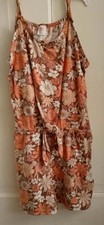 Girls' Size 10-12 Spring Floral Romper w/Spaghetti Straps