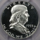 1953 50c Franklin Half Dollar - PCGS PR 66 CAM