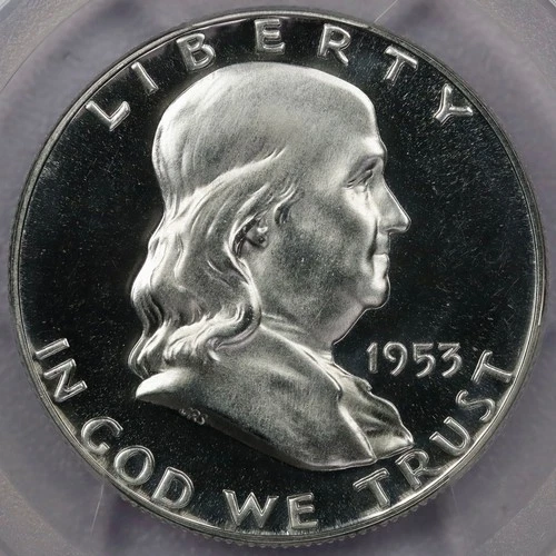 1953 50c Franklin Half Dollar - PCGS PR 66 CAM