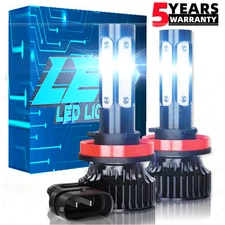 H11/H8 LED Headlight Kit Low Beam Bulbs Bright White 10000K 360000LM 2pcs