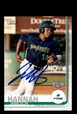 Signed Baseball Card Auto Jameson Hannah 2019 Topps Pro Debut #188