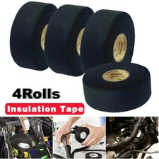 4Roll 82ft Car Wiring Loom Tape Adhesive Cloth Fabric Harness Insulation Tape