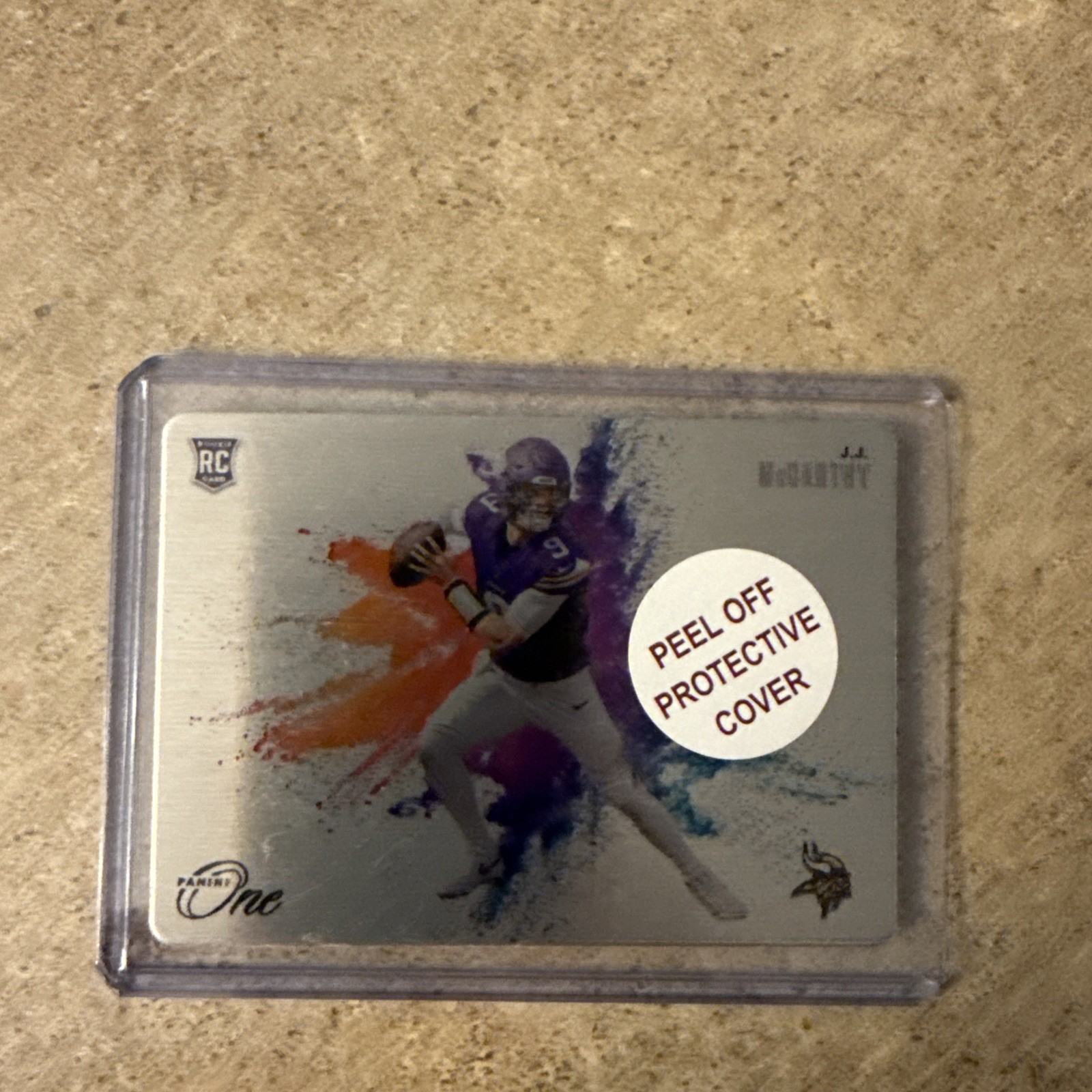 2024 Panini One JJ McCarthy Color Blast SSP Case Hit