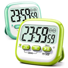 2 Pack Classroom Timers for Teachers, Magnetic Countdown Digital Kitchen Time...