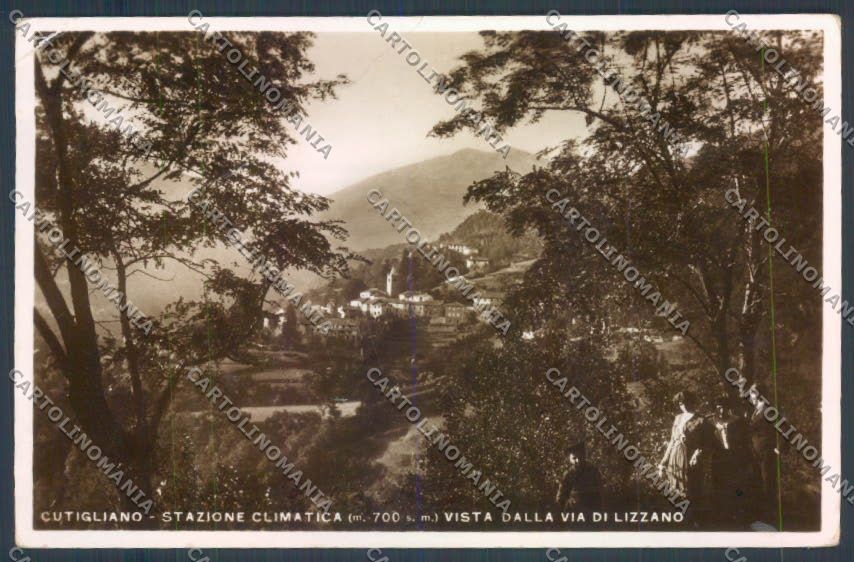 Pistoia Cutigliano Foto PIEGA cartolina ZB4563