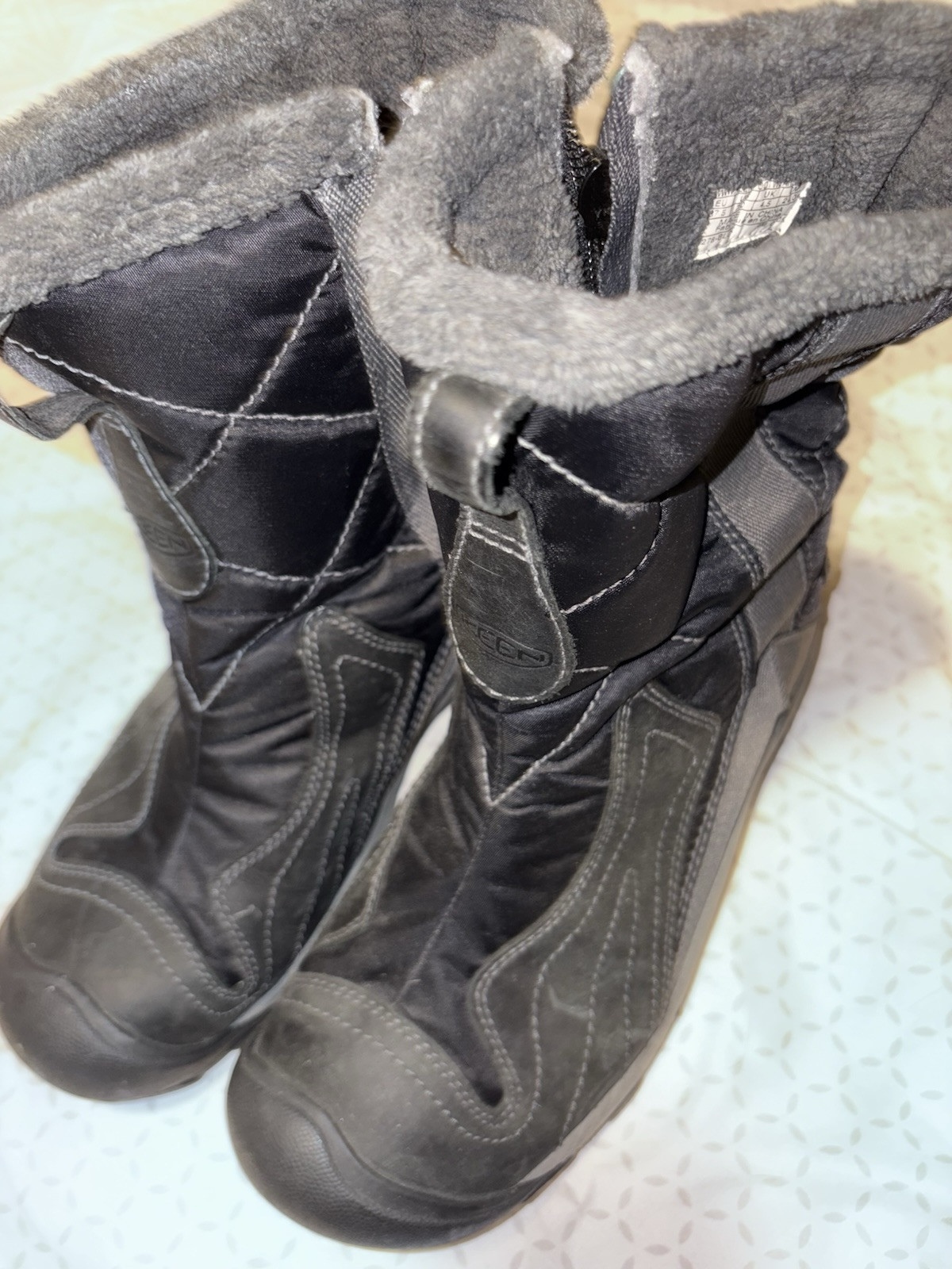 Stivali invernali Keen 5278 Betty neri da donna taglia 7 con cerniera