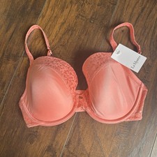 NWT Le Mystere Bra 32DDD/F Coral Sands Safari T-Shirt Underwire Back Closure