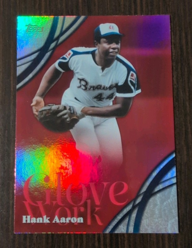 2026 Topps Series 2 - Hank Aaron #GW-43 Glove Work