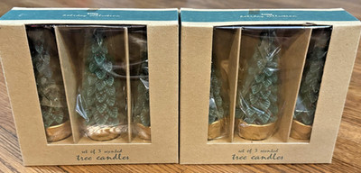NEW 2 Boxes of Scented Topiary Tree Candles TAG Holiday Collection 5x2 