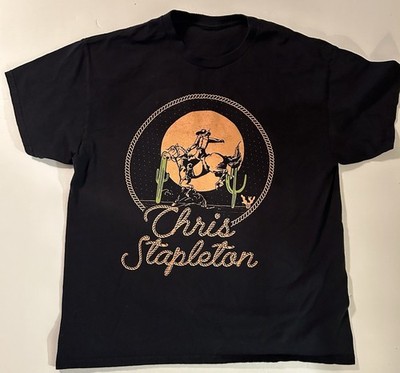 Chris Stapleton Unisex Cotton Black Classic Reprint T-shirt