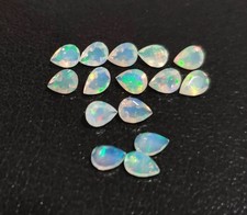Natural Ethiopian Fire Opal 4x3mm Pear Cut AAA Quality Loose Gemstones 5 Pieces