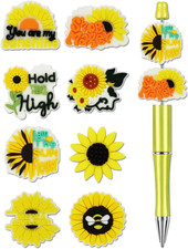 8Pcs Silicone Focal Beads for Pens   Premium Soft, Durable Beads for Pen Making