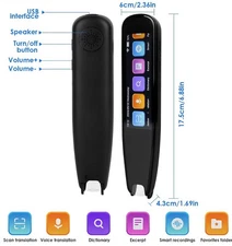 2. 99in Scanning Translation Pen 2MP Smart HD WiFi 131 Language Translator Pen