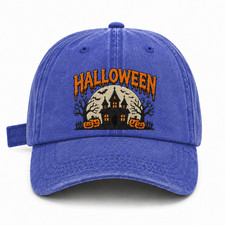 Halloween Haunted House Pumpkin Vintage Washe...