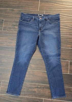 Levi's 311 Shaping Skinny Jeans Womens  34x30 tag 36x29Act Blue Denim Dark Wash 