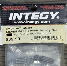 Integy Silvermax Heat Sink Battery Pack Bars Qty 10 INT M4001 For Sub C Cells