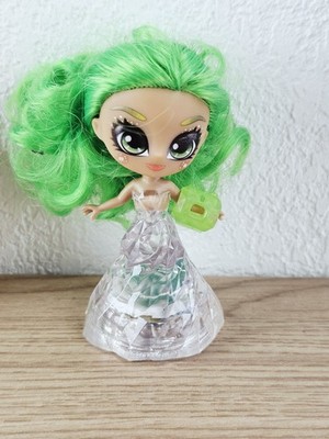 Puppe mit durchscheinendem Kleid und grünen Haaren Crystalina leuchtende Fee14.99