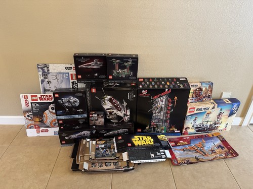 Lot of 43 Empty Lego Boxes Only (4 Marvel, 2 Ons Piece, 37 Star Wars) Make Offer